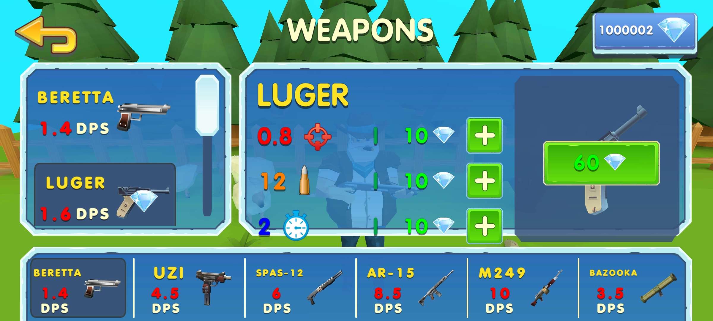 两个家伙和僵尸3D内置菜单(Two Guys And Zombies 3D)游戏截图3