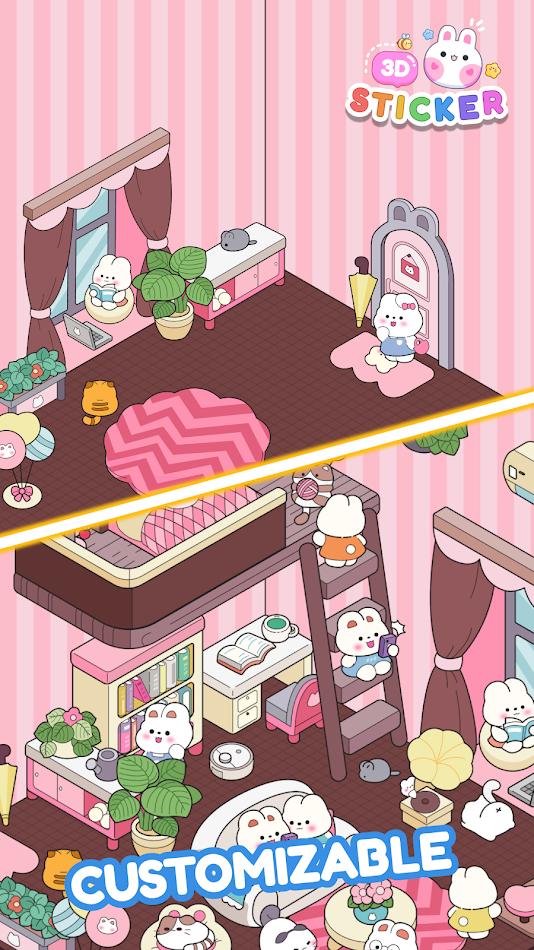 房间装饰:3D贴纸游戏截图3