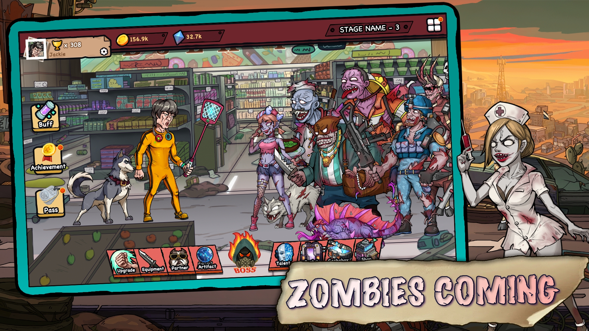 挂机打僵尸游戏截图1