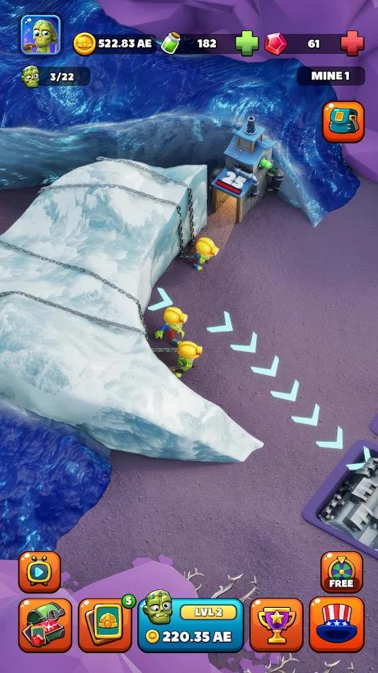 闲置僵尸矿工(Zombie Miner)游戏截图1