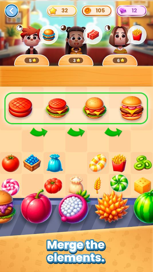 厨师烹饪合并 截图1