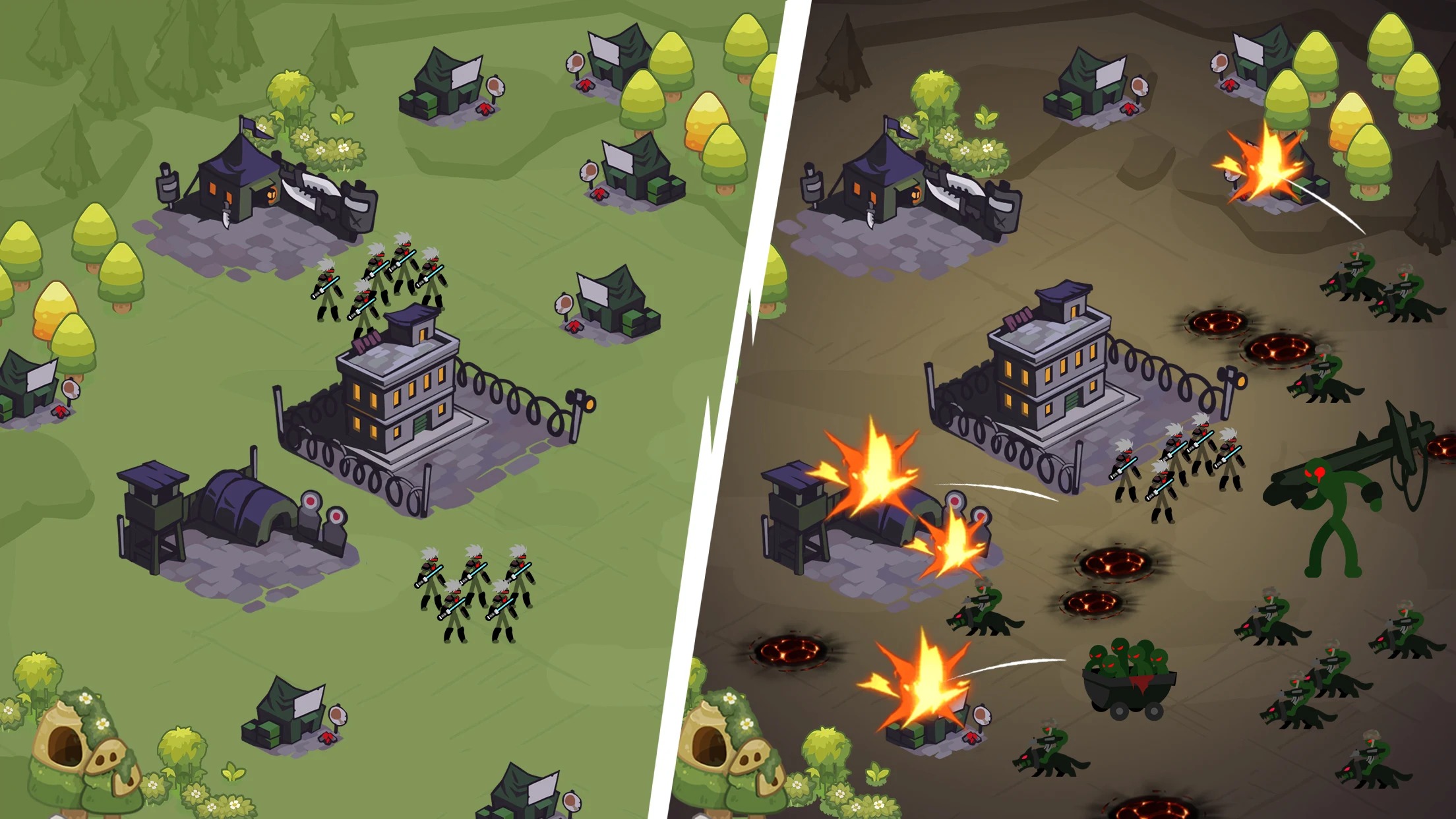 火柴人世界：僵尸战争(Stick World Z: Zombie War TD) 截图6