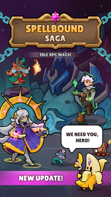 迷茫传奇(Spellbound Saga: Idle RPG Magic)游戏截图1