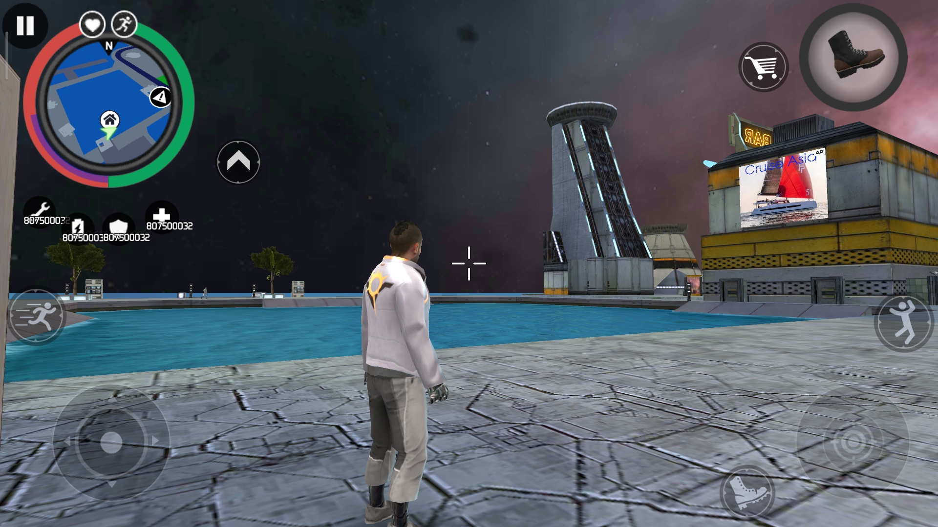 未来都市英雄3D内置菜单(Space Gangster 2) 截图4