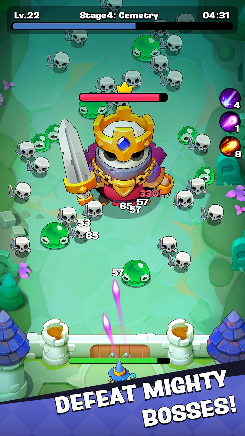 魔法生存中文版(Archmagic survivors TD) 截图1