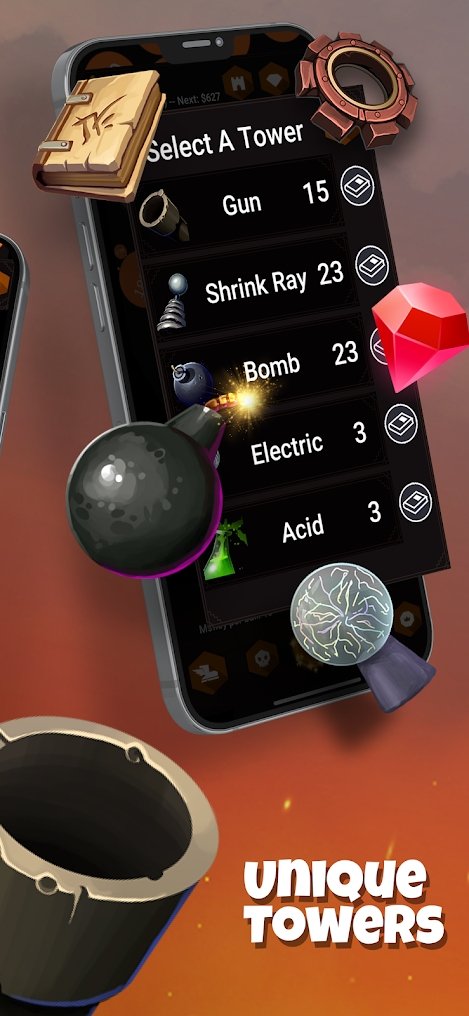 增量塔防内置菜单(Tower Ball)游戏截图2