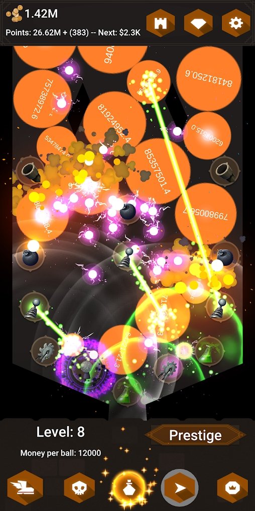 增量塔防内置菜单(Tower Ball)游戏截图3