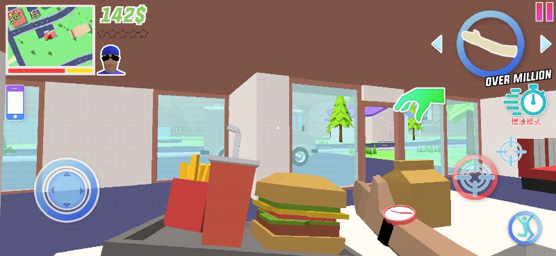 开放世界沙盒模拟器内置菜单中文版(Dude Theft Wars)游戏截图2