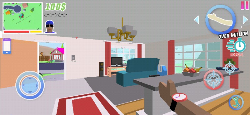 开放世界沙盒模拟器内置菜单中文版(Dude Theft Wars)游戏截图3