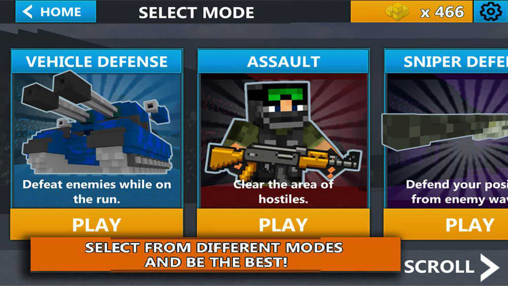 立方体战争生存(Cube Wars Battle Survival) 截图1