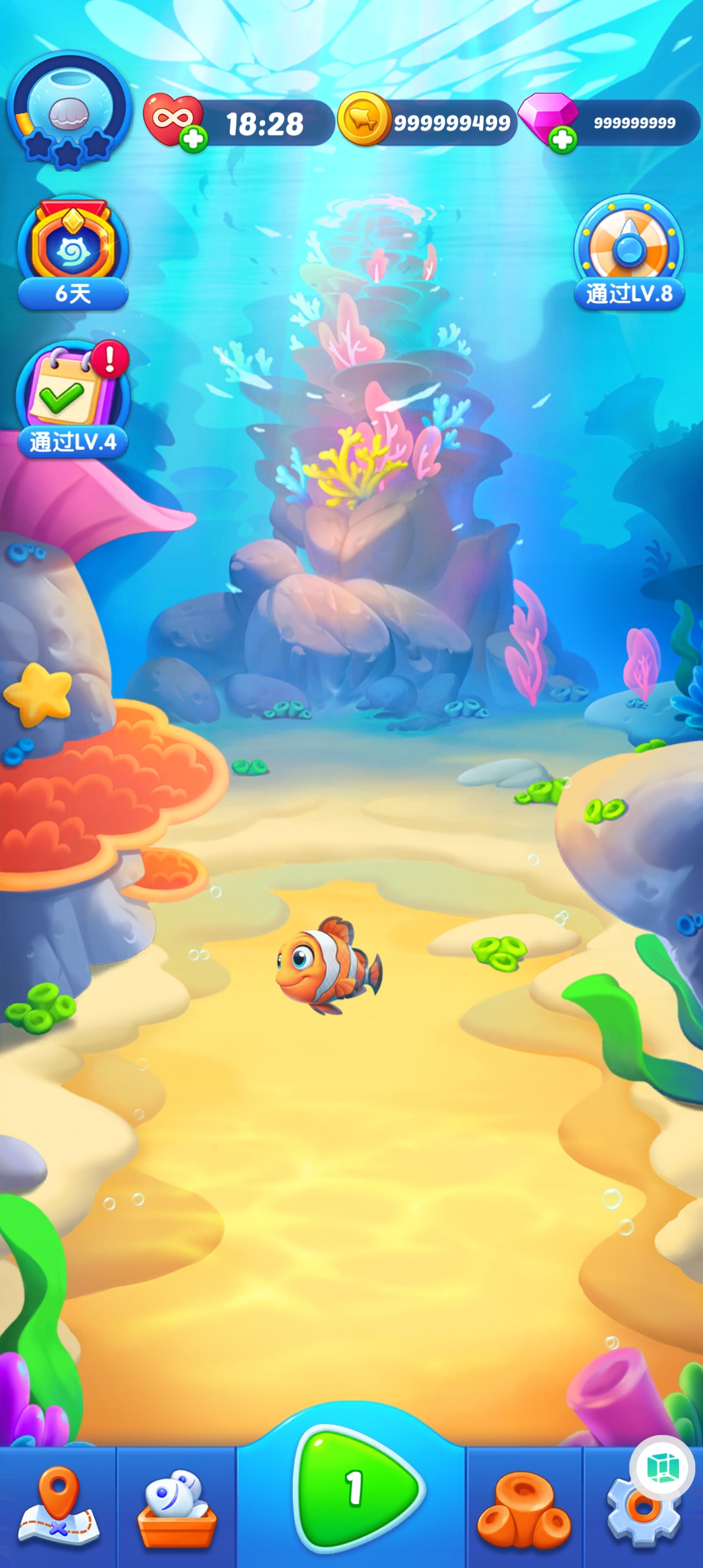 海底欢乐消内置菜单(Ocean Match)游戏截图2