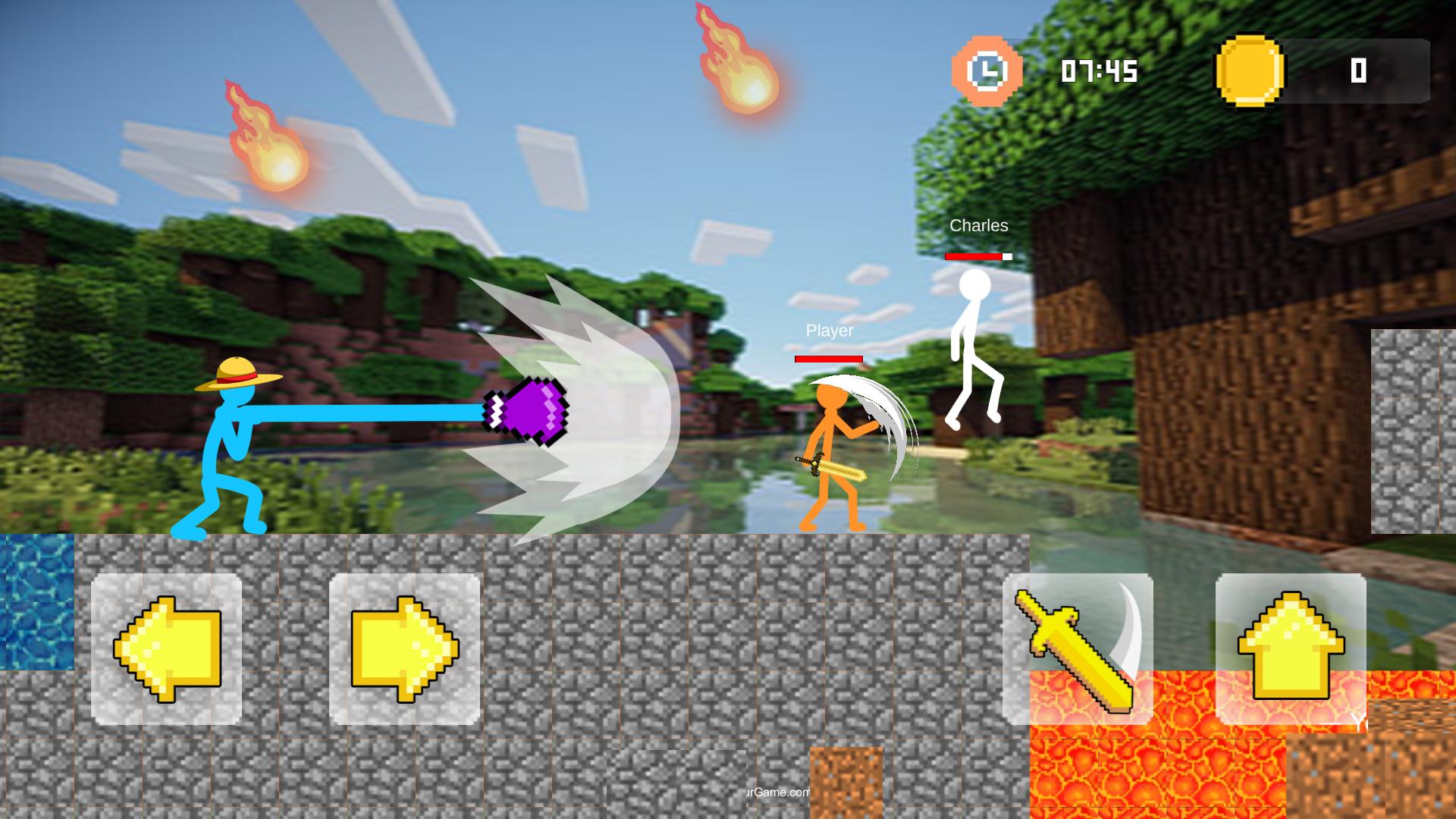 火柴人战斗(Stickman Fight Battle Multicraft)游戏截图2