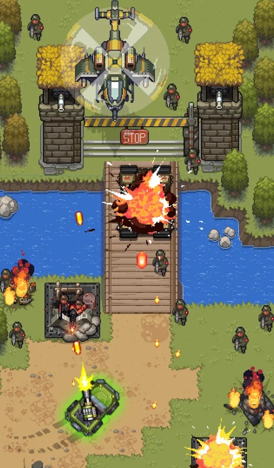 豺狼小队内置菜单(Jackal Army: Retro Shooting)游戏截图1