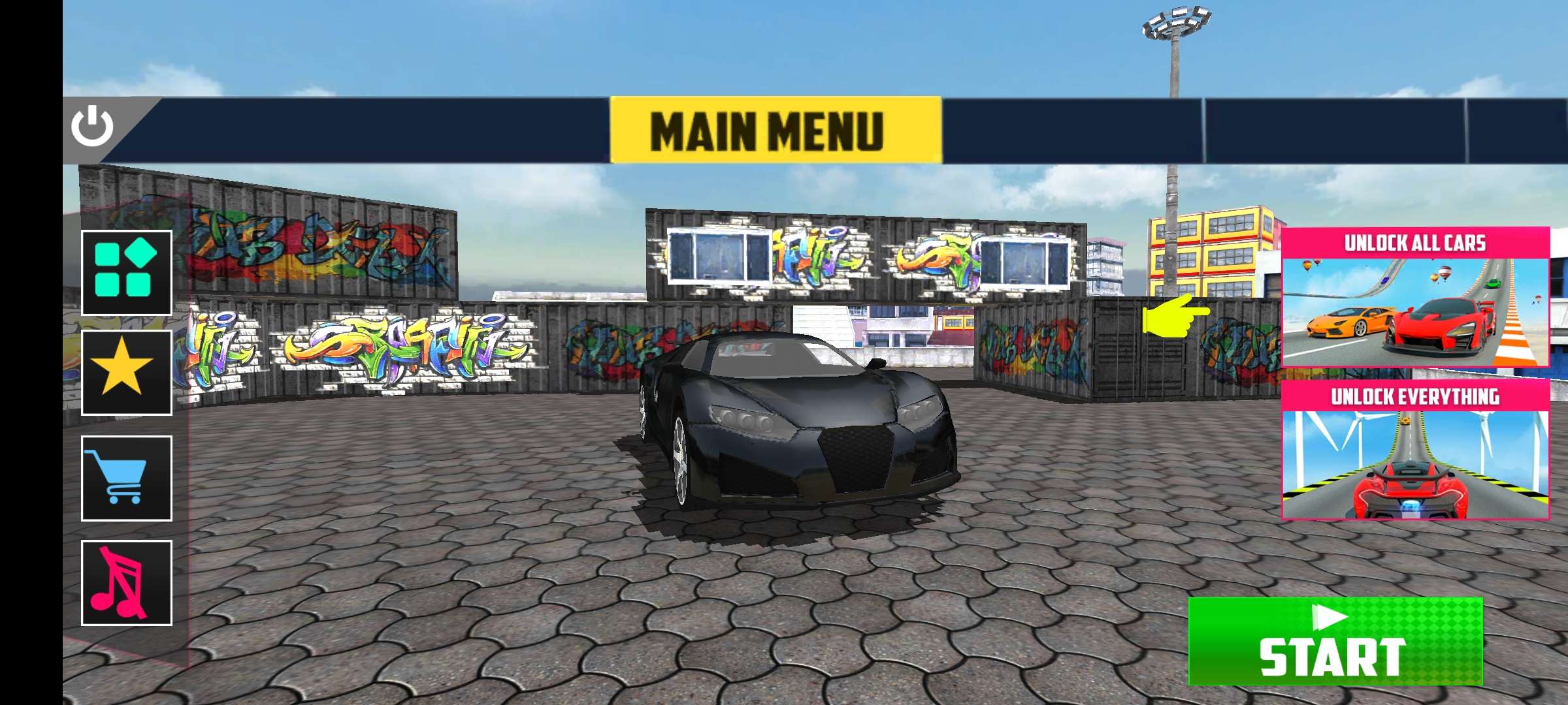 疯狂的坡道汽车特技(GT Mega Ramp Stunt 3D Car Game)游戏截图3