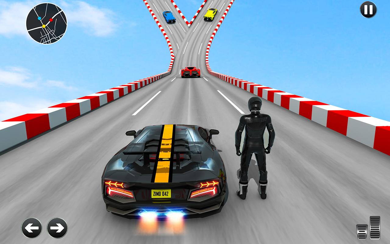 疯狂的坡道汽车特技(GT Mega Ramp Stunt 3D Car Game)游戏截图4