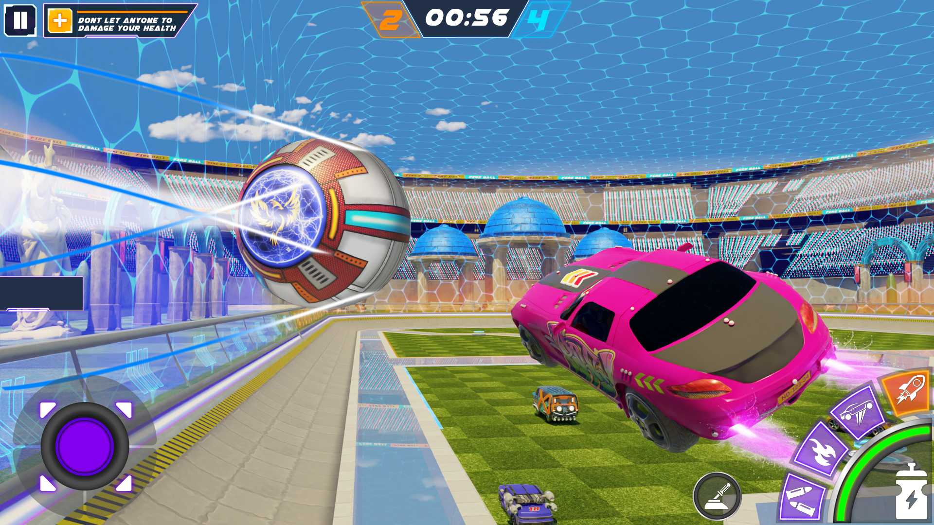 火箭车(Rocket car: car ball games)游戏截图3