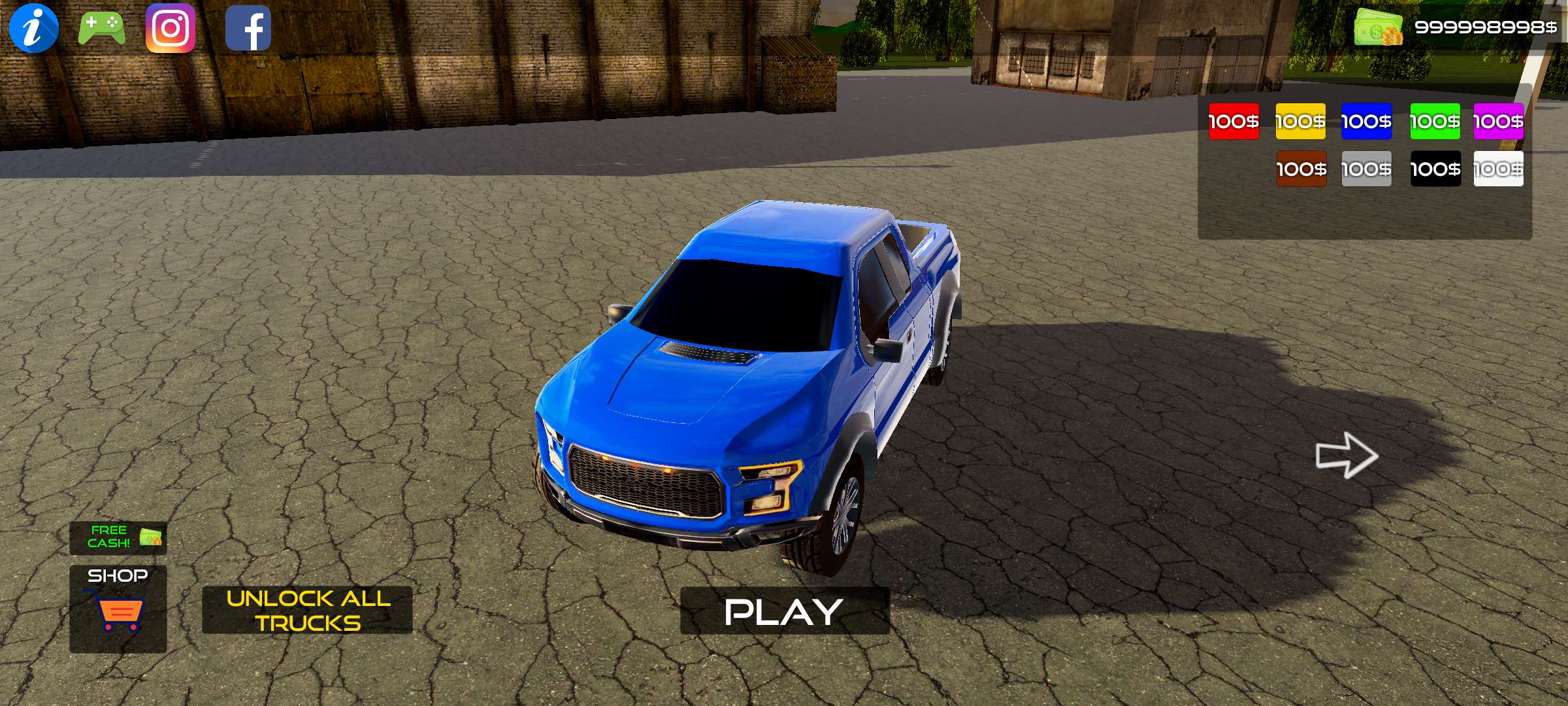 越野皮卡车(OffRoad Pickup Truck Driving) 截图2