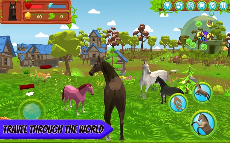 马模拟器(Horse Family - Animal Simulator 3D)游戏截图3