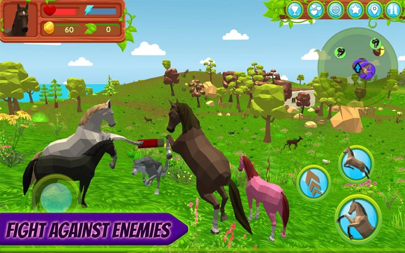 马模拟器(Horse Family - Animal Simulator 3D)游戏截图4