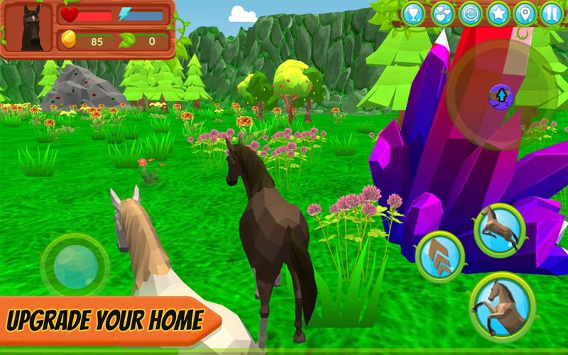 马模拟器(Horse Family - Animal Simulator 3D)游戏截图5