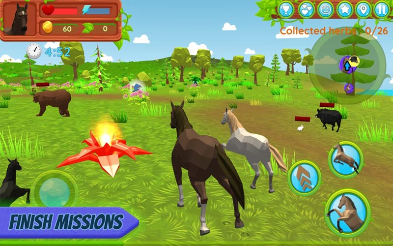 马模拟器(Horse Family - Animal Simulator 3D)游戏截图6