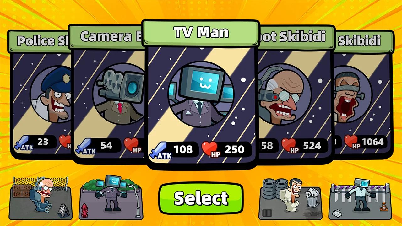 斯基比迪相机战争(Merge War: Monster vs Cyberman)游戏截图3