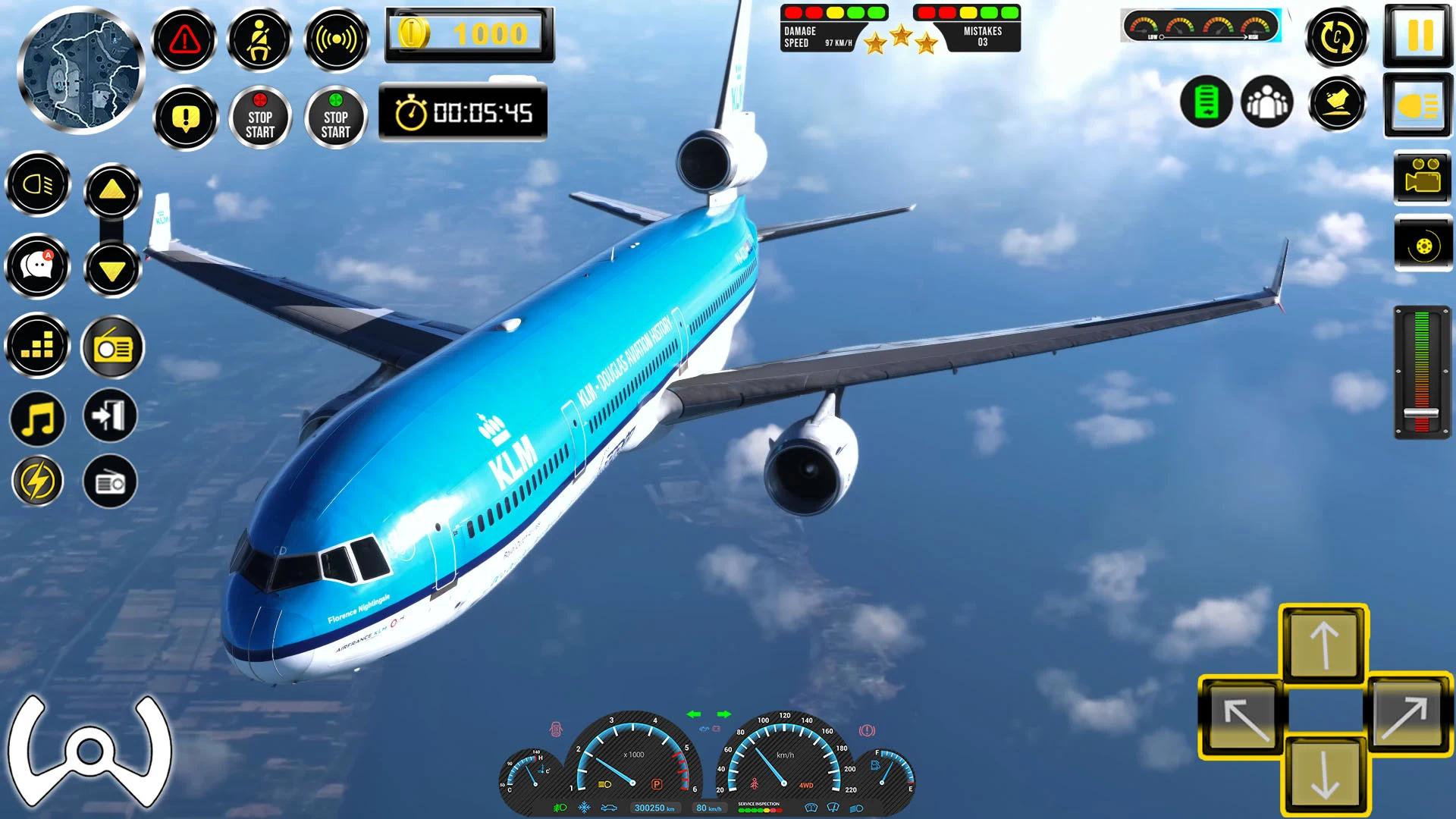 飞行模拟器3D(Airplane Game Flight Simulator) 截图4