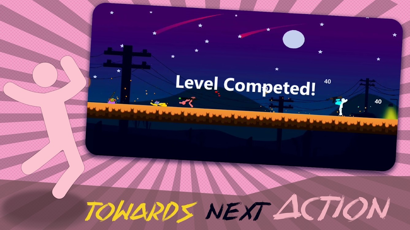 火柴人枪战对决(Stickman Shadow : Super Warriors Dragon Fight) 截图2