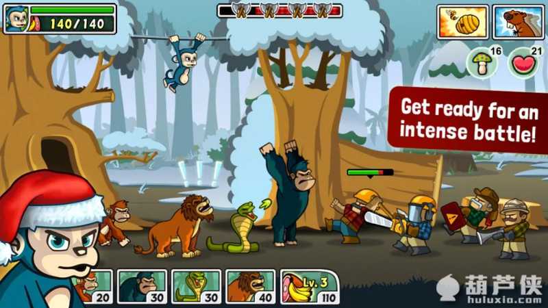 森林防御战:猴子传奇(Lumberwhack)游戏截图2