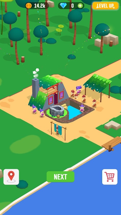 闲置丛林：生存建筑大亨内置菜单(Idle Jungle Survival Builder Tycoon)游戏截图4