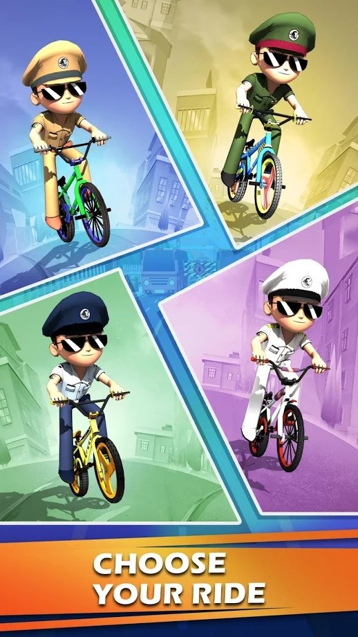 小辛格姆自行车赛(Little Singham Cycle Race)游戏截图3