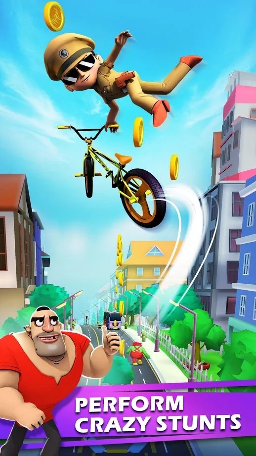 小辛格姆自行车赛(Little Singham Cycle Race)游戏截图4