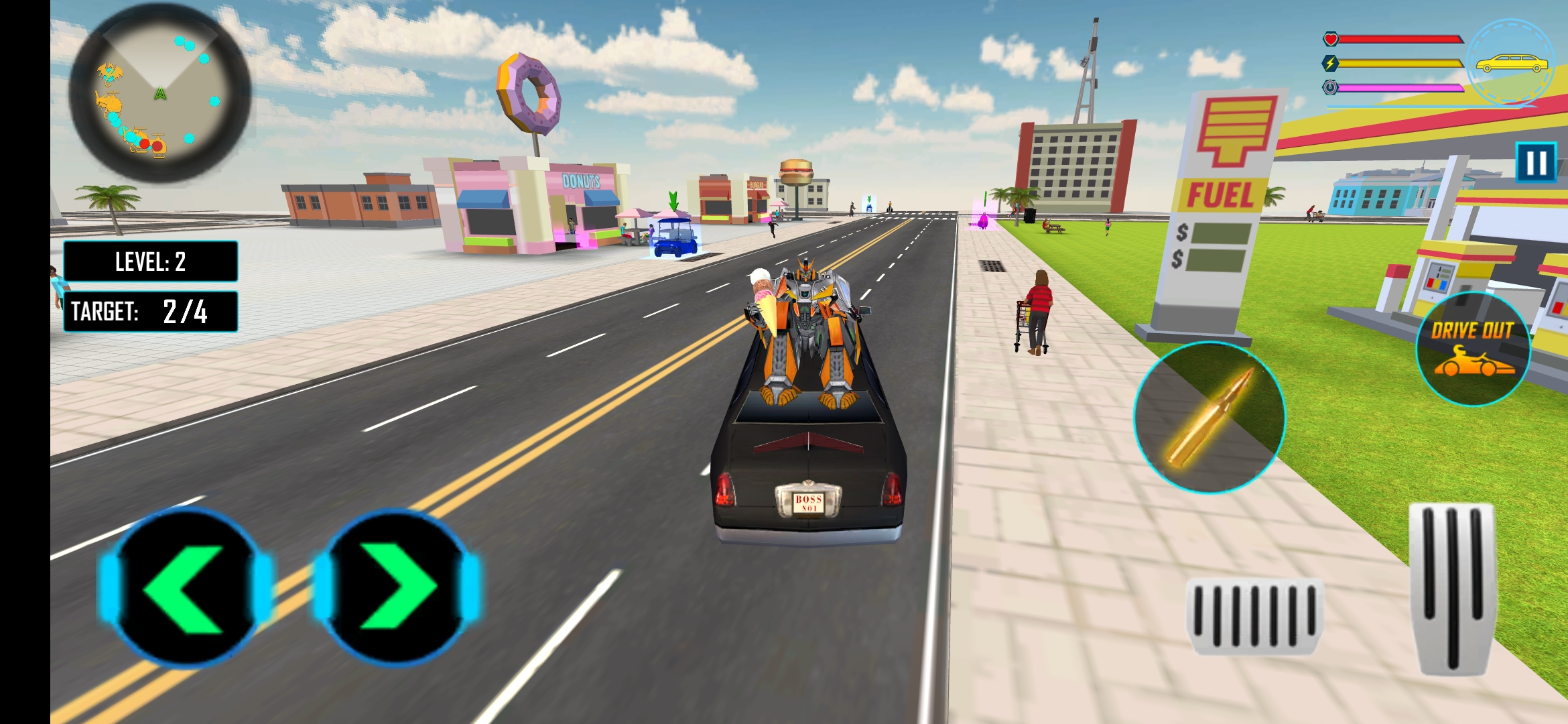 犀牛机器人汽车游戏(Robot Rhino Game)游戏截图4