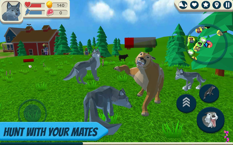 狼模拟器(Wolf Simulator: Wild Animals 3D) 截图6