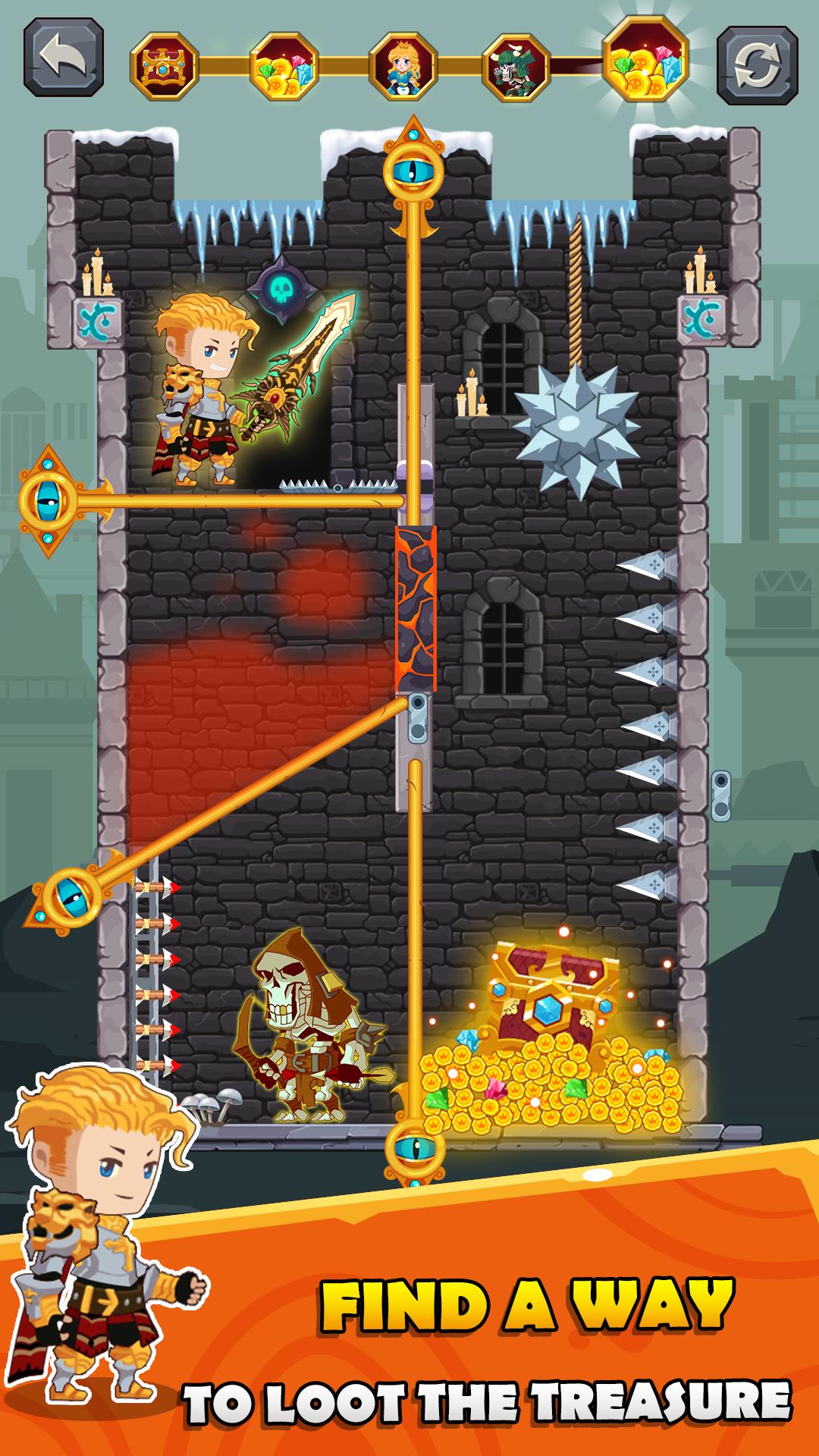 营救大头针(How To Loot - Pin Pull)游戏截图3