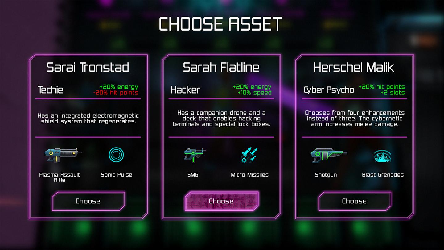 霓虹铬内置菜单游戏截图2