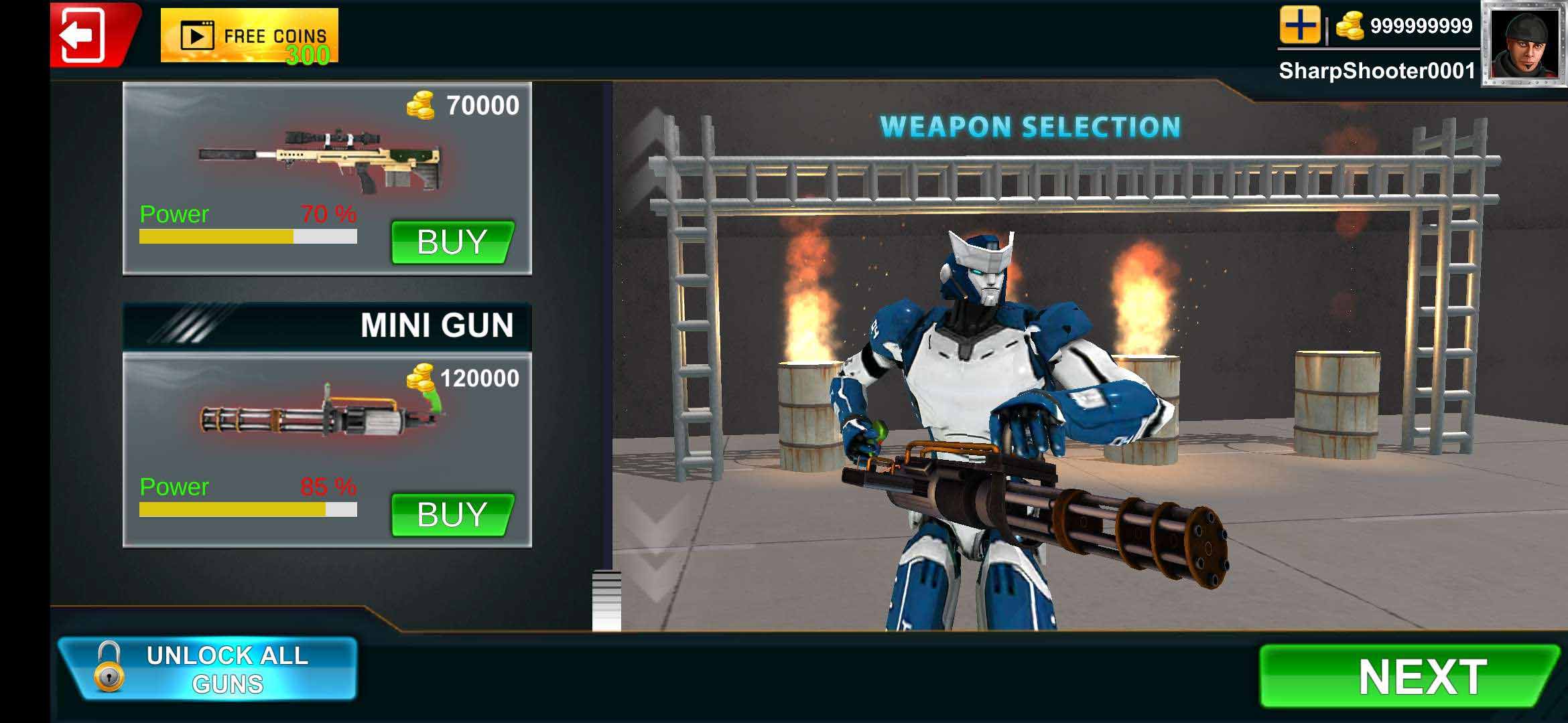 机器人射击(Robot Jungle Strike - Fps Game) 截图2