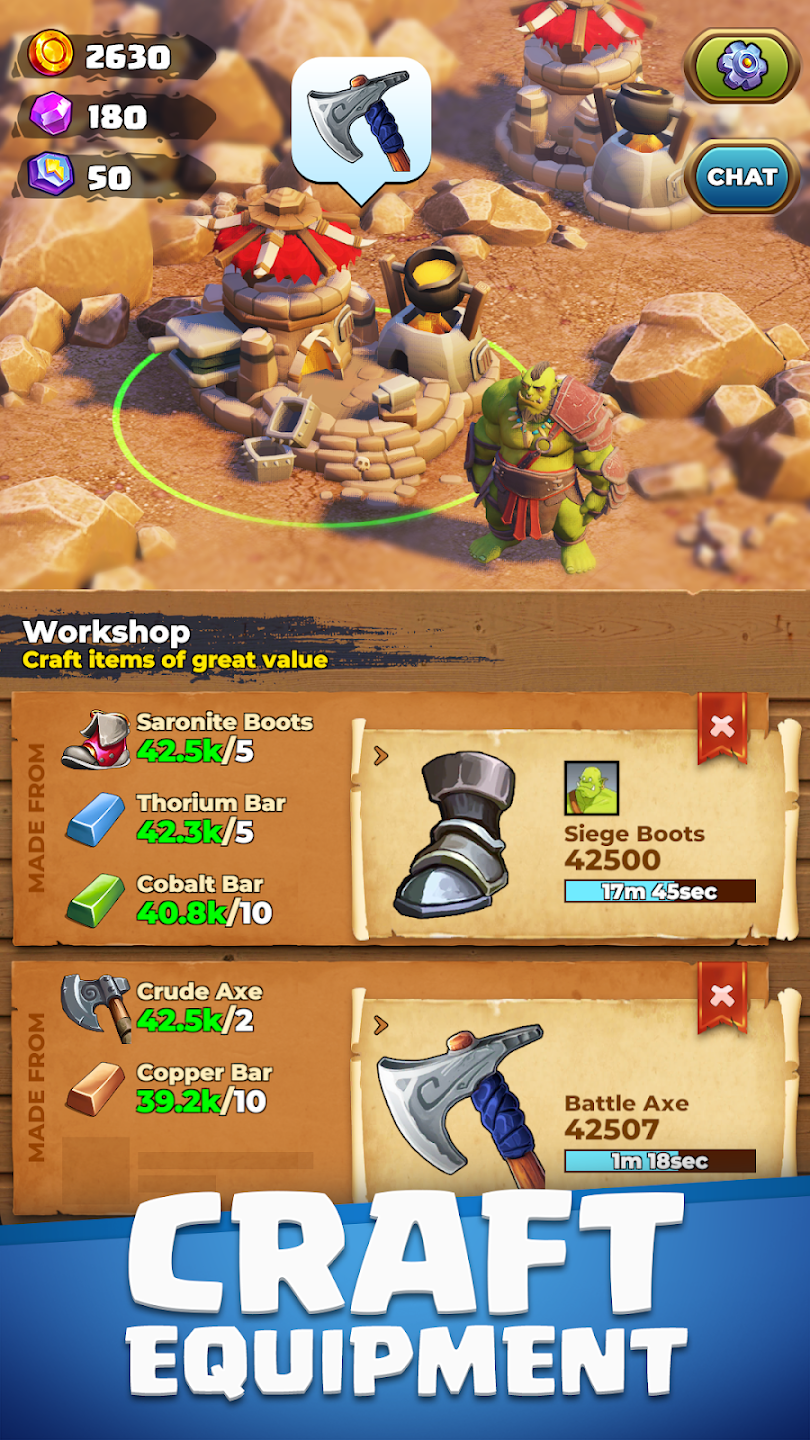 兽人采矿营内置菜单(Orecraft)游戏截图7