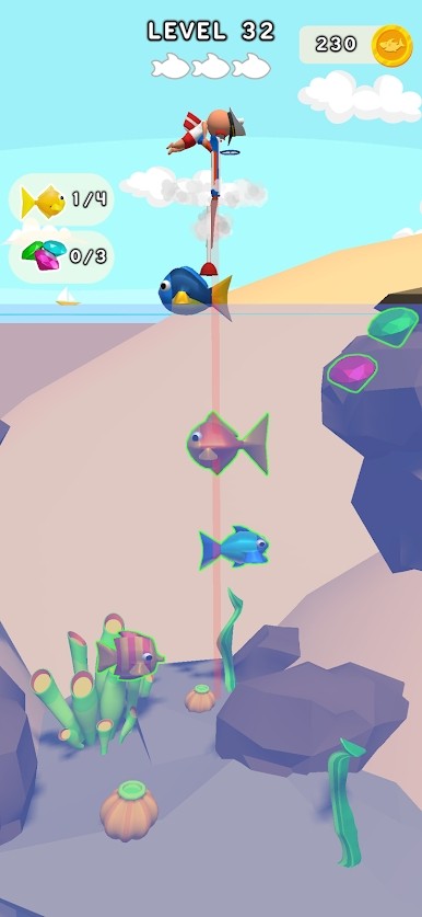 鱼猎人(Fish Hunter 3D)游戏截图1