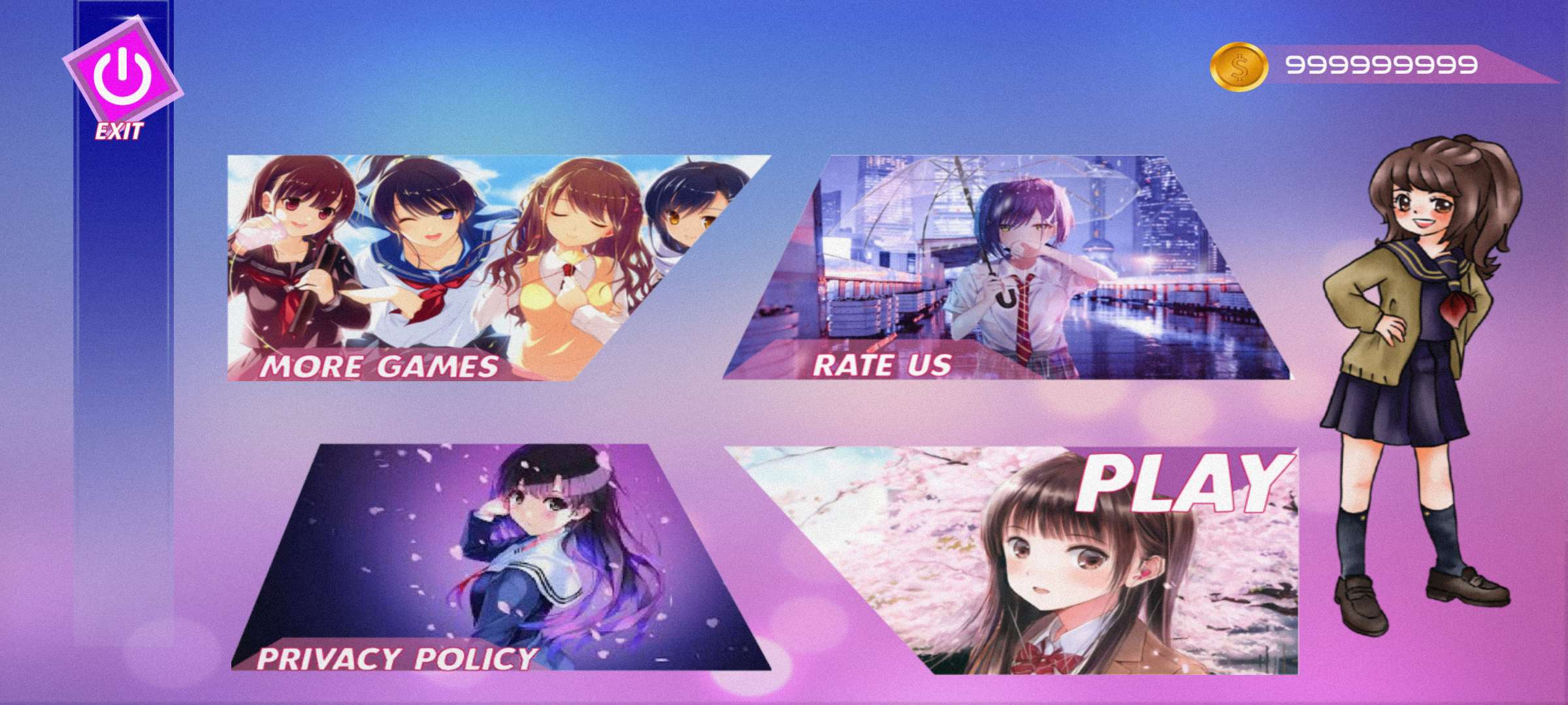 动漫女孩高中游戏(Anime Girl High School Games)游戏截图2