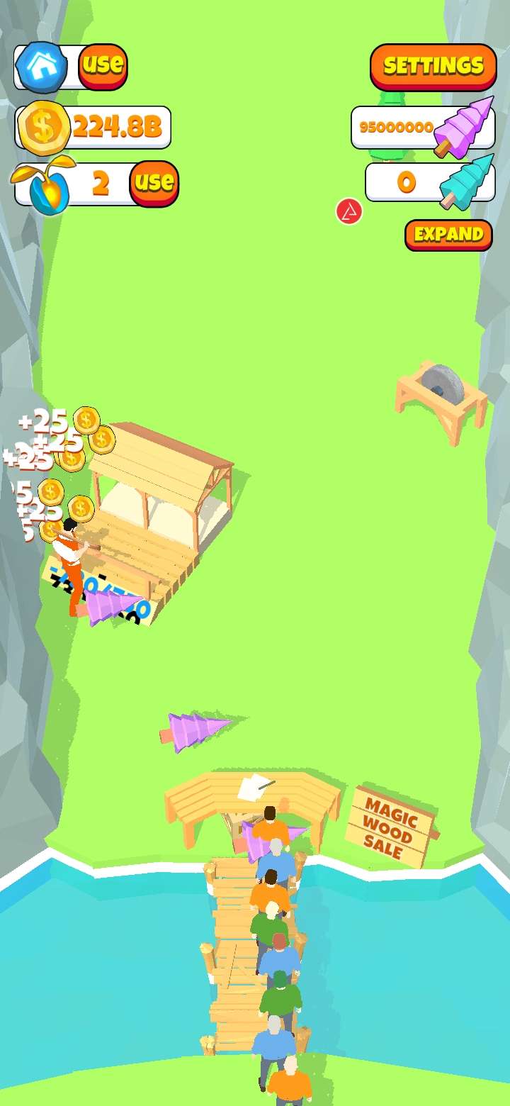 伐木大亨3D版(Idle Lumberjack 3D) 截图1