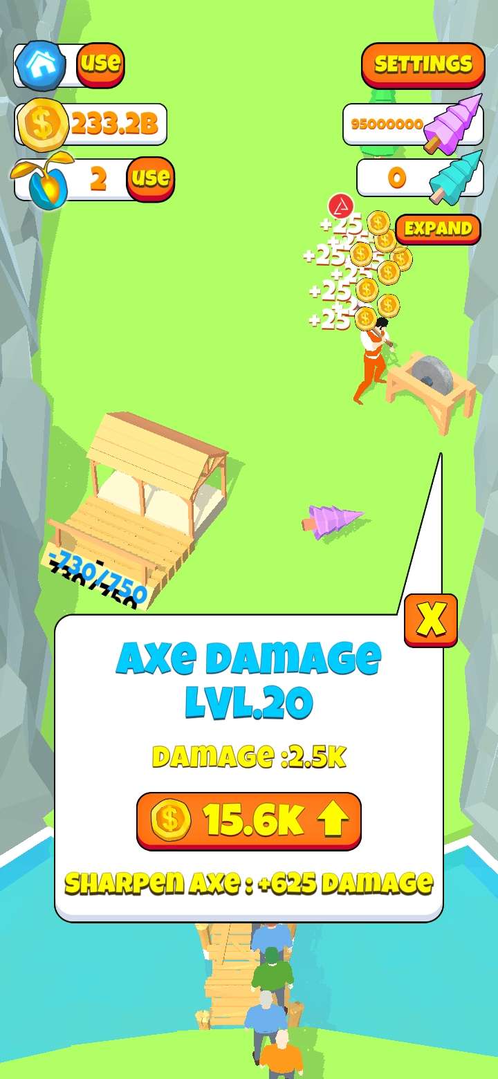 伐木大亨3D版(Idle Lumberjack 3D) 截图4